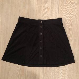 American Eagle faux suede button mini skirt